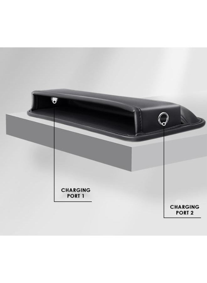 Eoptify Leather Car Seat Gap Filler and Storage Box, Interior Side Organizer for Phone, Glasses, Card, and Keys - Automotive Accessories for Small Items  - Image 3