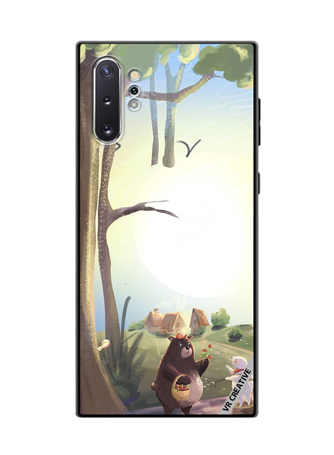 VR CREATIVE Protective Case Cover For Samsung Galaxy Note10 Plus 5G Bear And Rabbit Design Multicolour - Image 1