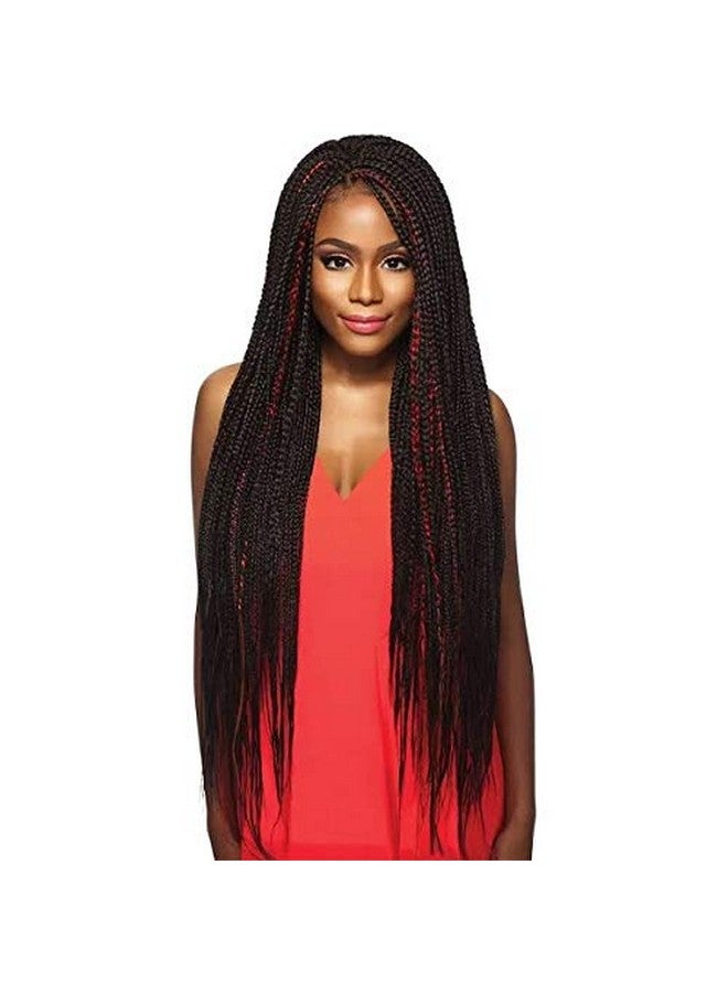 Outre ضفائر إكسبريشن 3X 52 بوصة مصنوعة من الألياف الاصطناعية مسبقة الشد (اللون: 1B أسود غير لامع عبوة من 2) - Image 3