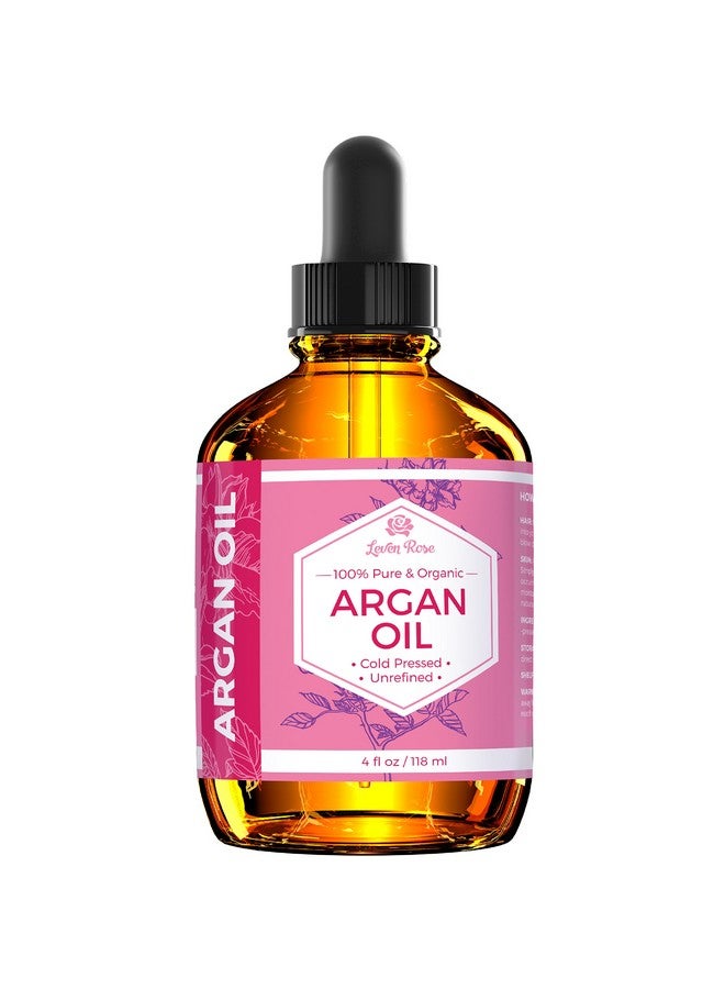 Leven Rose Argan Oil for Face, Hair and Skin - 4 oz 100% Pure Moroccan Cold-Pressed Organic - Image 2