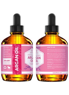 Leven Rose Leven Rose Argan Oil for Face, Hair and Skin - 4 oz 100% Pure Moroccan Cold-Pressed Organic  - Image 5