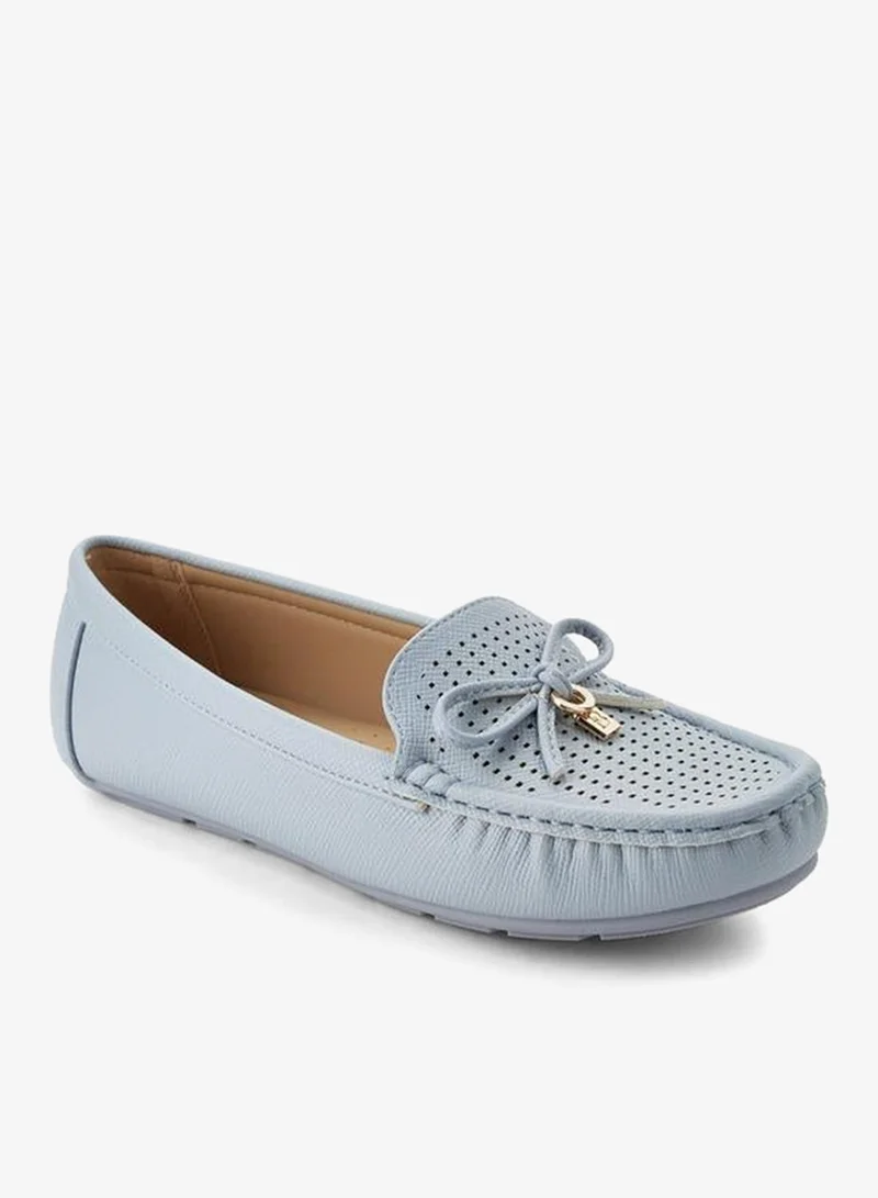 Flora Bella Women Bow Accent Moccasins