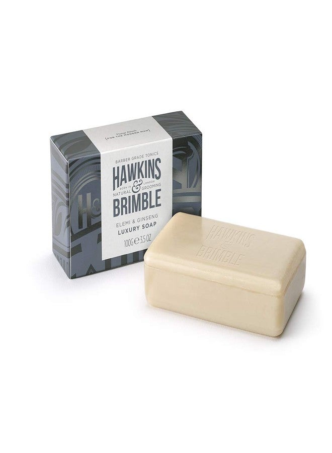 Hawkins & Brimble - Luxury Soap Bar for Men, 100g - Moisturising Soap Bar - Ginseng & Elemi - Image 1