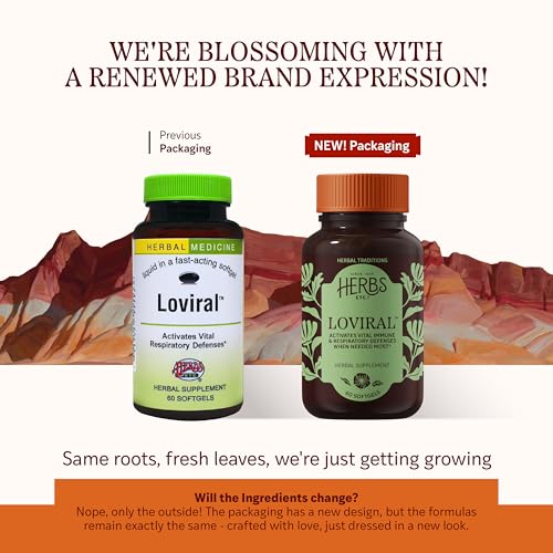HERBS ETC. Herbs Etc Loviral Lung Health Supplement for Respiratory Defense Support Herbal Supplement with Lomatium Pelargonium OSHA GlutenFree 60 Softgels 60 Servings - Image 5