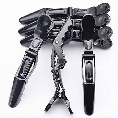 Authentic Store Plastic Crocodile Hair Clips For Women, 12 Pieces, Black - Image 4