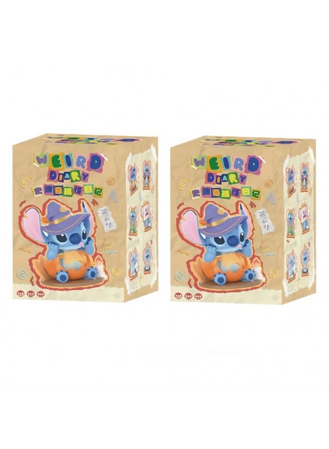 سلسلة يوميات ستيتش المضحكة صندوق ستيتش الأعمى دمية لعب عصرية محمولة باليد زينة سطح المكتب دمية عيد ميلاد بالجملة