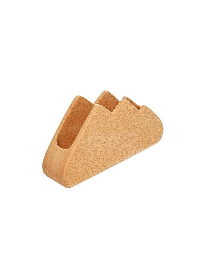 باندابارك حامل بطاقات عمل من باندا بارك للمكتب، بتصميم سحابي، حامل عرض بطاقات عمل خشبي، قطعة واحدة، الطول 4.53 بوصة × العرض 1.14 بوصة × الارتفاع 1.57 بوصة (بيتش هيل) - Image 2