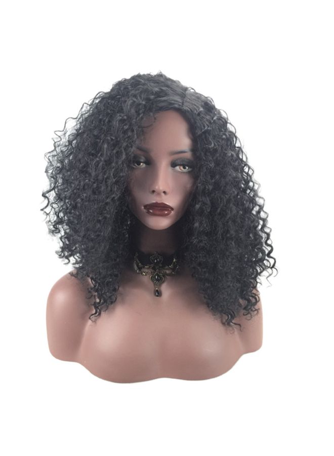 NIBEMINENT Long Curly Wavy Hair Wig Black 20x5x20cm - Image 1