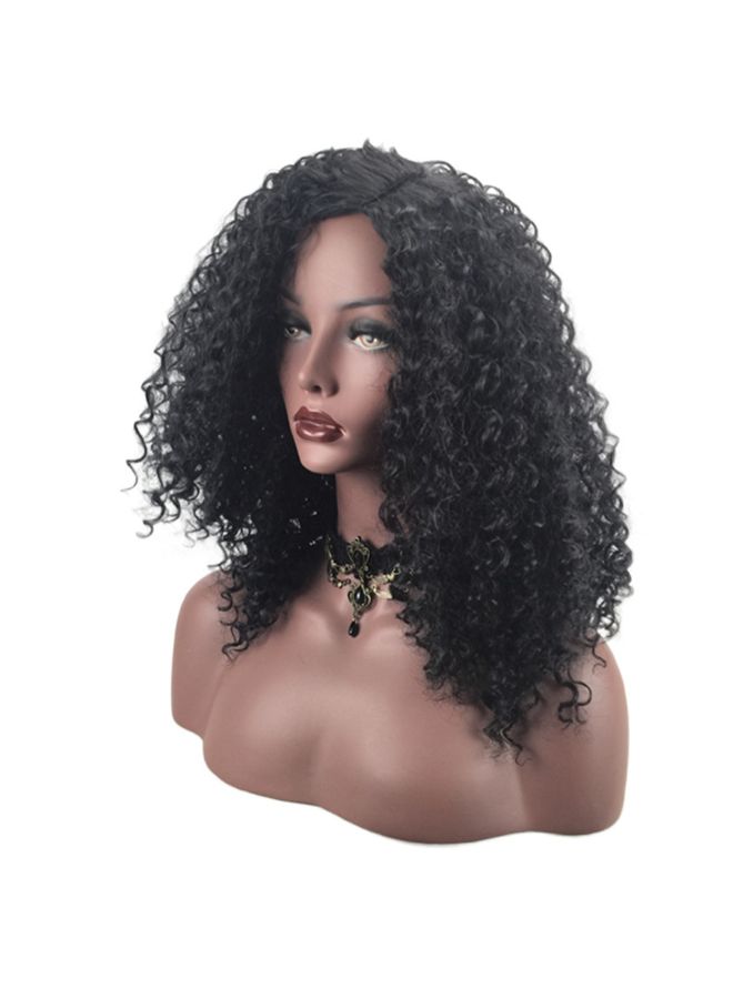 NIBEMINENT Long Curly Wavy Hair Wig Black 20x5x20cm - Image 5