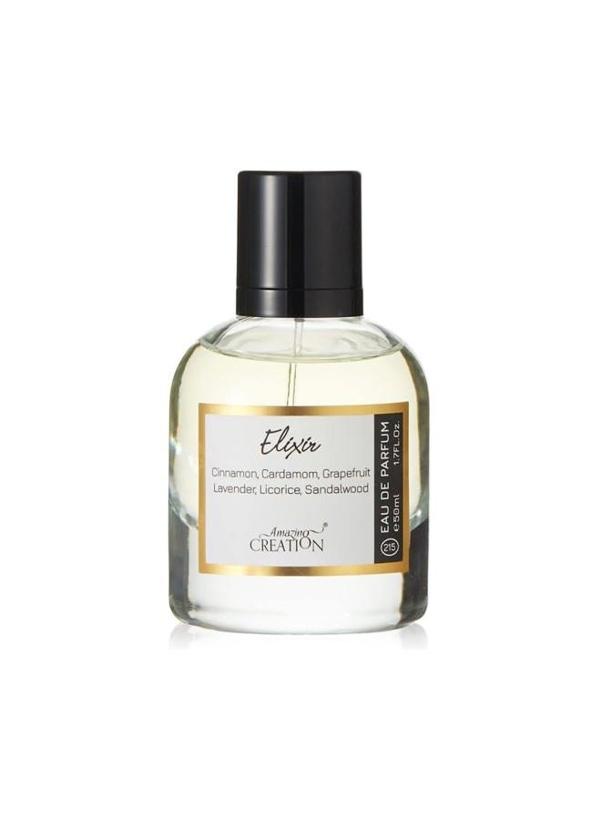 Amazing Creation Elixir Eau de Parfum - Lavender & Amber Fragrance for Men 1.7 Fl Oz / 50ml - Image 1