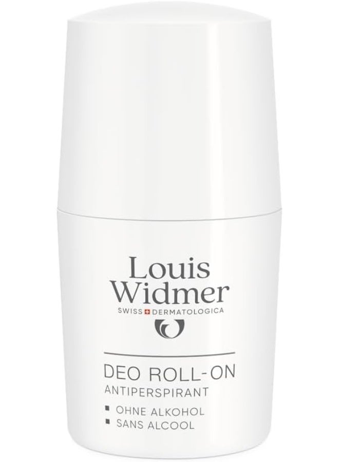 LOUIS WIDMER Antiperspirant Non-Scented Deo Roll On White 50ml
