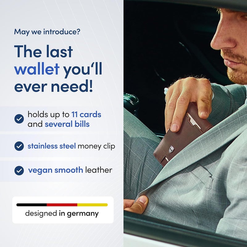 TRAVANDO Mens Wallet with Money Clip AUSTIN RFID Blocking Bifold Credit Card Holder for Men with Gift Box - Image 2