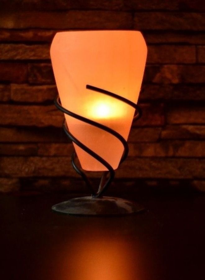 Organic Secrets Himalayan Pink Salt Tea Light Holder by Organic Secrets - Cone