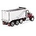 Diecast Masters Peterbilt Model 567 Dump Truck Metallic Red Tandem with Pusher Axle PACCAR Engine Ox Bodies Stampede Cab 150 Scale Semi Trucks 71077 - Image 4