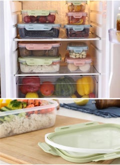 HOPHOP Green Rectangular Food Storage Containers with Leak-Proof Lids - Microwave & Dishwasher Safe  - Image 3