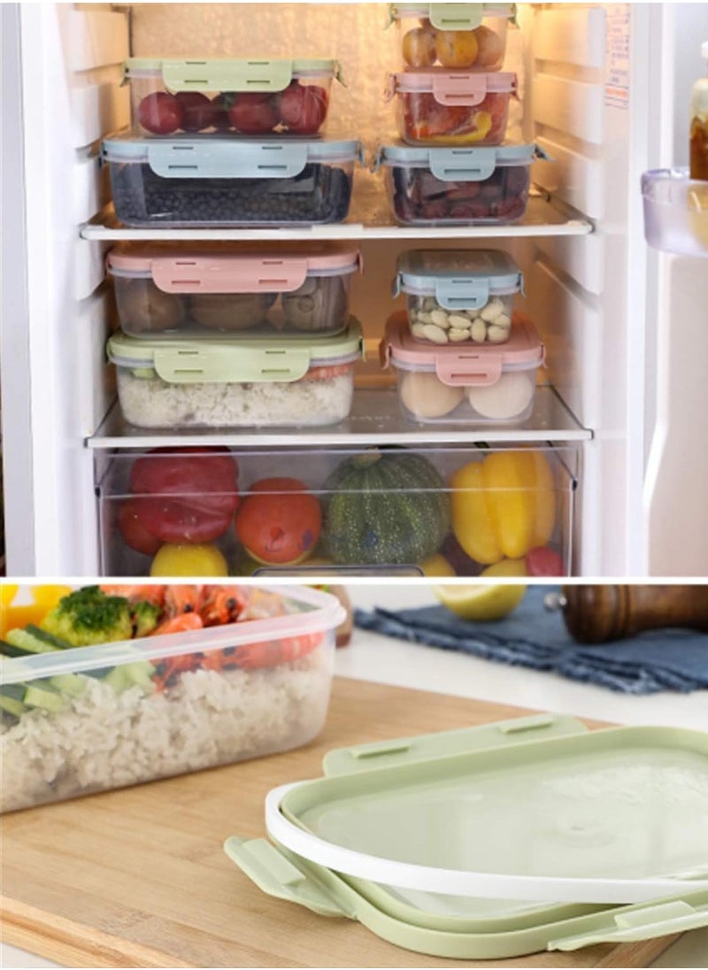 HOPHOP - Green Rectangular Food Storage Containers with Leak-Proof Lids - Microwave & Dishwasher Safe - Image 1