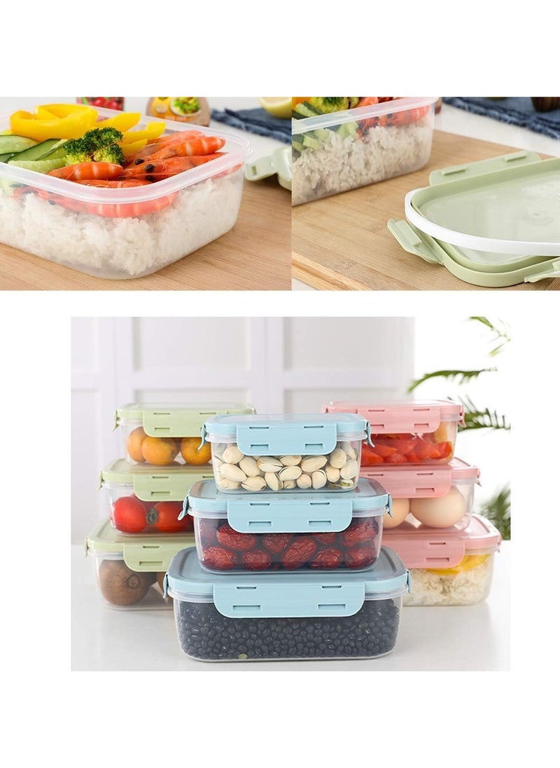HOPHOP - Green Rectangular Food Storage Containers with Leak-Proof Lids - Microwave & Dishwasher Safe - Image 1