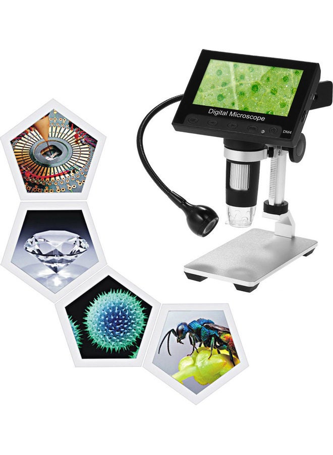 Portable Digital Microscope With Metal Stand And Adjustable Lamp - Image 5