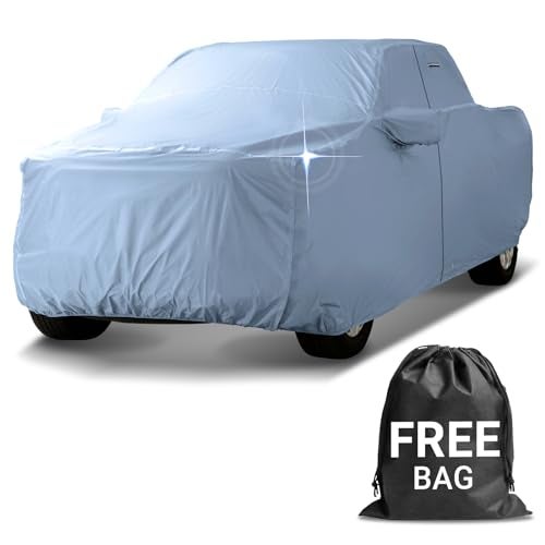 iCarCover 30Layer Premium Truck Car Cover Waterproof All Weather Rain Snow UV Sun Protection Full Car Covers F150 250 CK 3500 Silverado Ram Tundra Sierra Titan Size T70 See Size Chart - Image 1