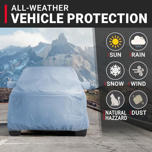 iCarCover 30Layer Premium Truck Car Cover Waterproof All Weather Rain Snow UV Sun Protection Full Car Covers F150 250 CK 3500 Silverado Ram Tundra Sierra Titan Size T70 See Size Chart - Image 3
