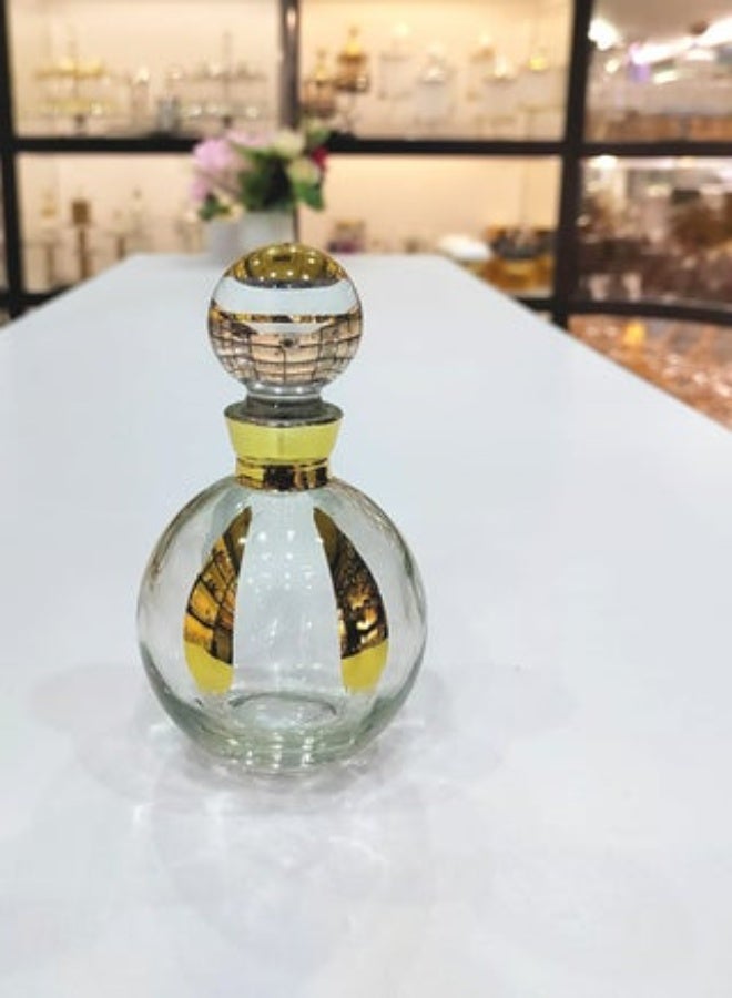 زجاجة عطر زيت فاخرة 150 مل - زجاجة عطر قابلة لإعادة التعبئة بتصميم أنيق لتخزين الزيوت الأساسية والعطور والروائح