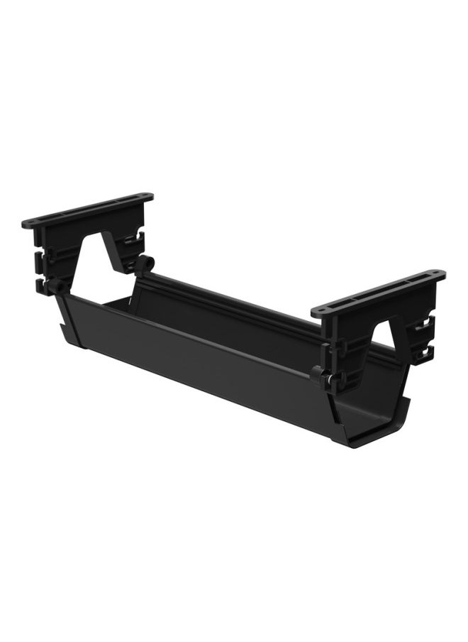 Under The Table Line Management Rack Desk Main Tube Table Collection Line Storage Routing Groove Wire Draw Plate Wire Arrangement Wire Harness Device-Color:Black 550*180*120