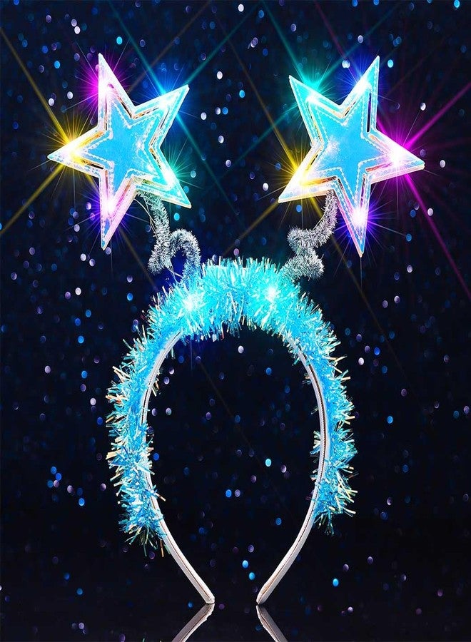 كيلشي طوق رأس مضيء على شكل نجمة من كيلشي، أزرق، قطعة رأس تنكرية للنساء - Image 1