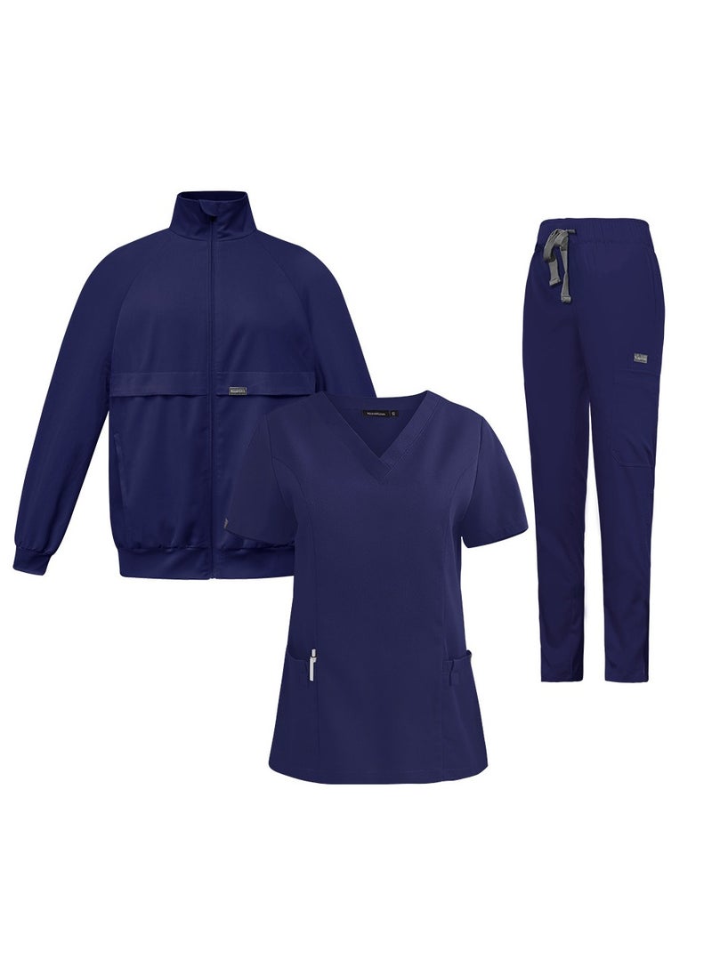 KUYING Quick Drying New Product Slim Fit Fashionable Medical Work Suit Set  - Image 1