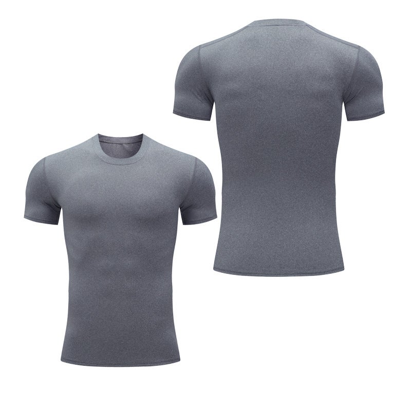 Fitness Clothing Men'S T-Shirt Sports Fitness Clothing Tight Elastic Quick-Drying Short-Sleeved Basketball Football Running Fitness Training Clothing - Image 5