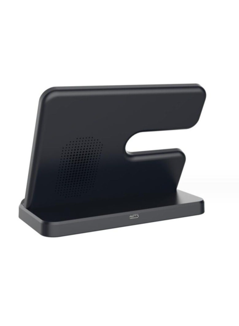 عام حامل شاحن لاسلكي 15 وات 3 في 1 قاعدة شحن سريع لساعة سامسونج Z Fold 3 S21 S20 Galaxy Watch 5 4 3 Active 2 S3 S4 Buds - Image 3