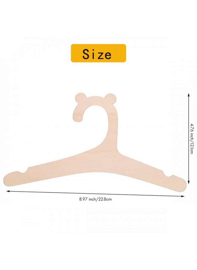 Tuklye Newborn Hangers for Baby Clothes ,Baby Children Wooden Hangers for Clothes Hangers - 6 Pcs ,30 Pcs Set (9 inches)  - Image 4