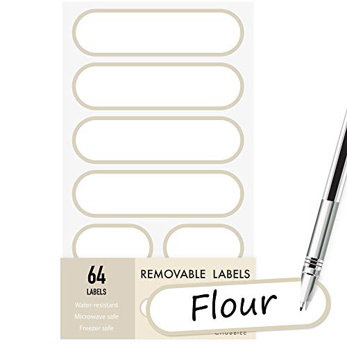 CHUBBIEE Waterproof Kitchen Labels for OXO POP Food Storage Containers and Home Organization, Pack of 64 - Image 2