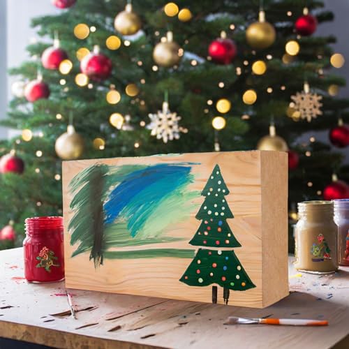 Bright Creations Unfinished MDF Wood Board - 5 x 3 x 1 in, Pack of 4 - Smooth Surface for Paint & Stain - Wood Pieces for Crafts - Image 2