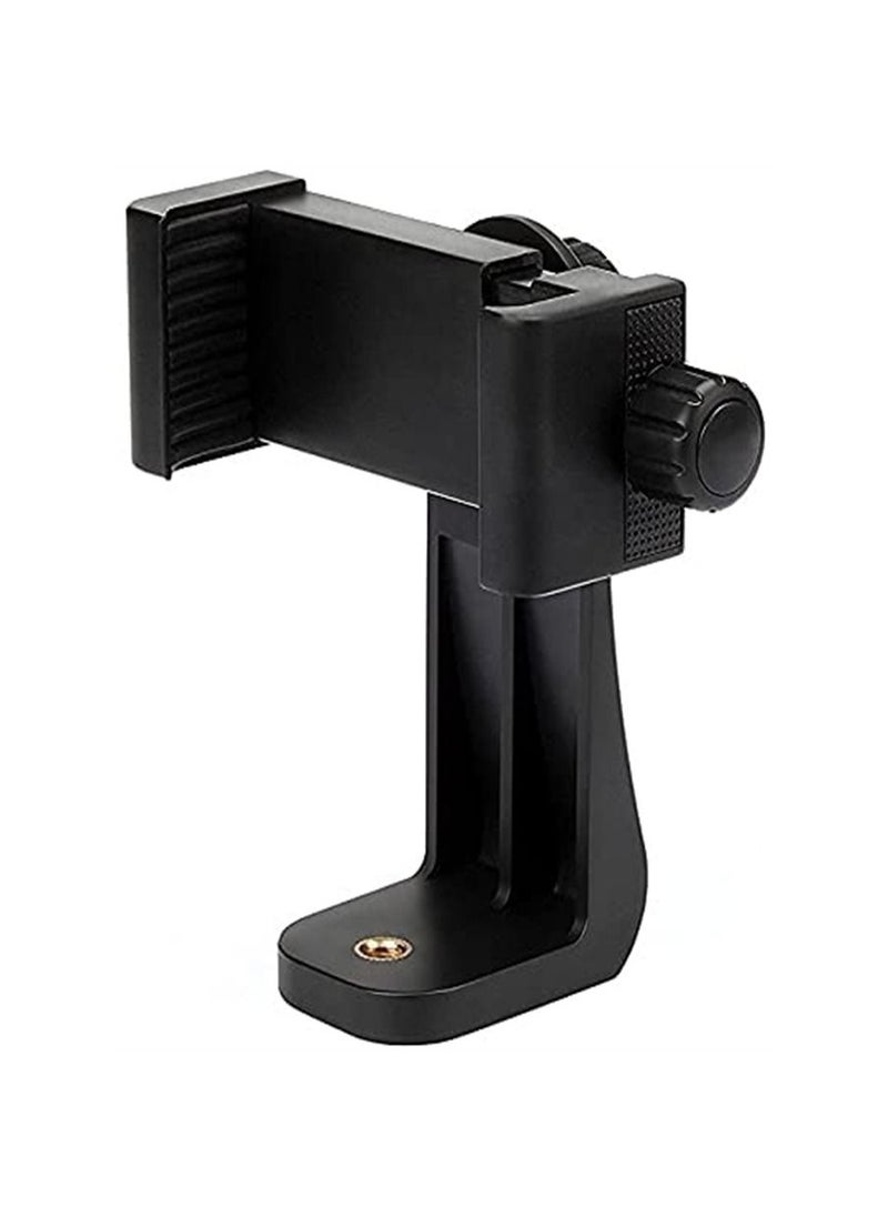 ORiTi - Smartphone Tripod Adapter Cell Phone Holder , Rotates Vertical and Horizontal, Adjustable Clamp - Image 1