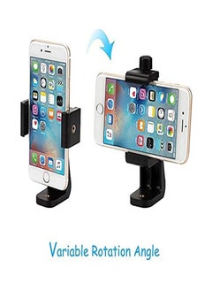 ORiTi Smartphone Tripod Adapter Cell Phone Holder , Rotates Vertical and Horizontal, Adjustable Clamp  - Image 3