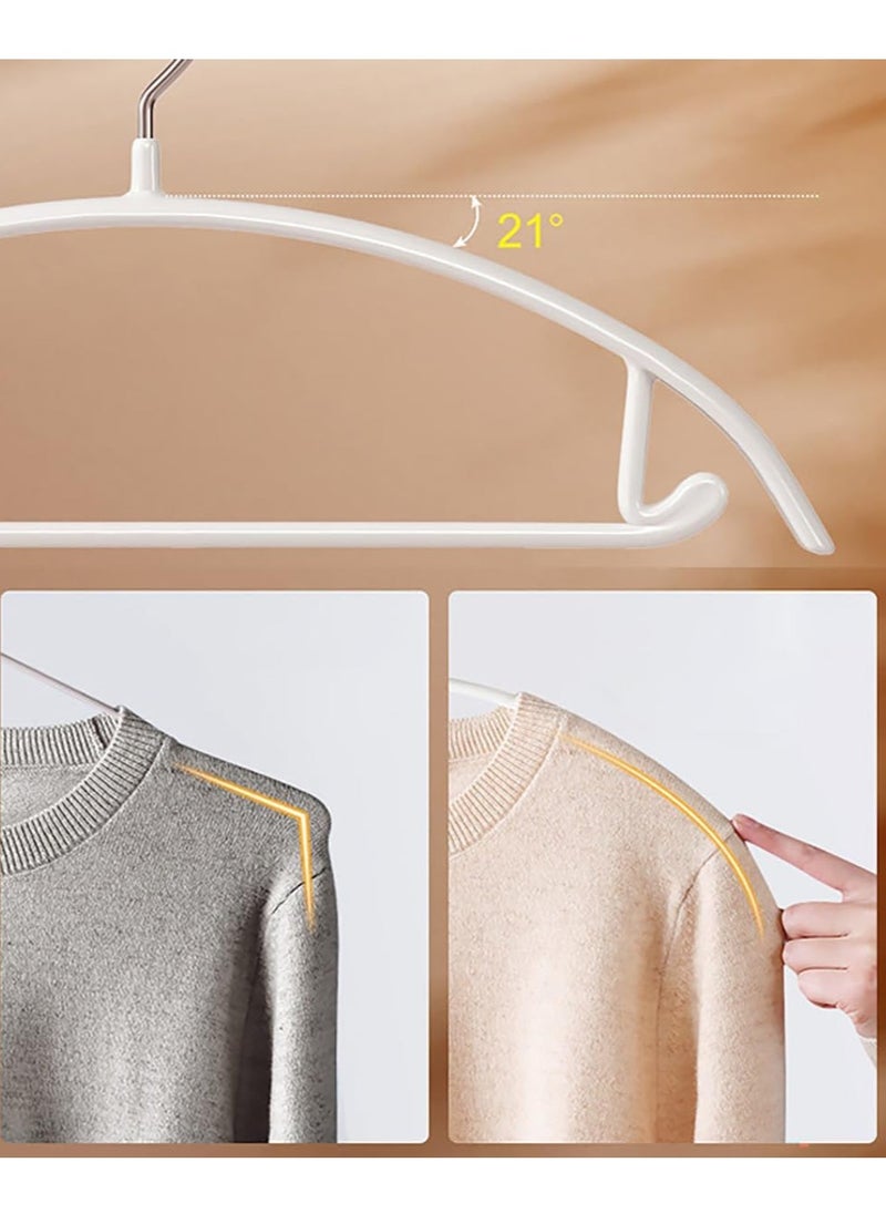 TYCOM Non Slip Hangers Suit Hangers 5 Pack Clothes Hangers with No Shoulder Bump Design for Coats Jackets Pants Dress Clothe Black 5 Piece.  - Image 4