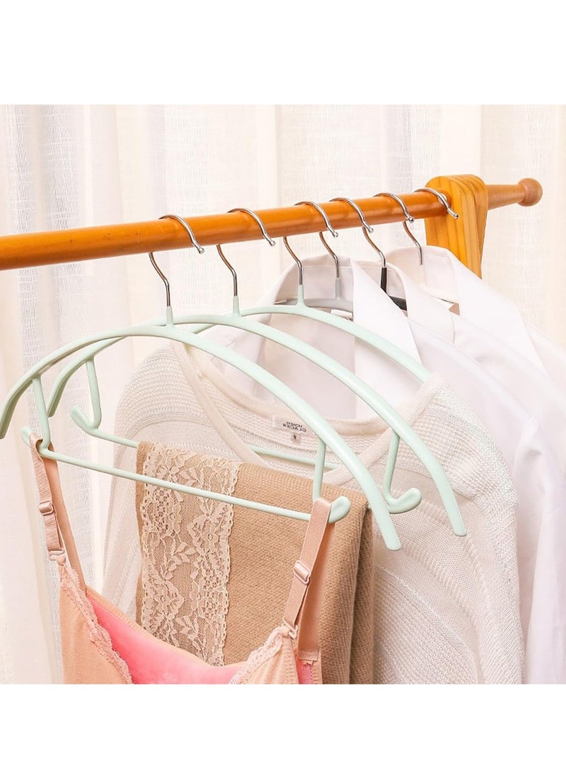 TYCOM Non Slip Hangers Suit Hangers 5 Pack Clothes Hangers with No Shoulder Bump Design for Coats Jackets Pants Dress Clothe Black 5 Piece.  - Image 3