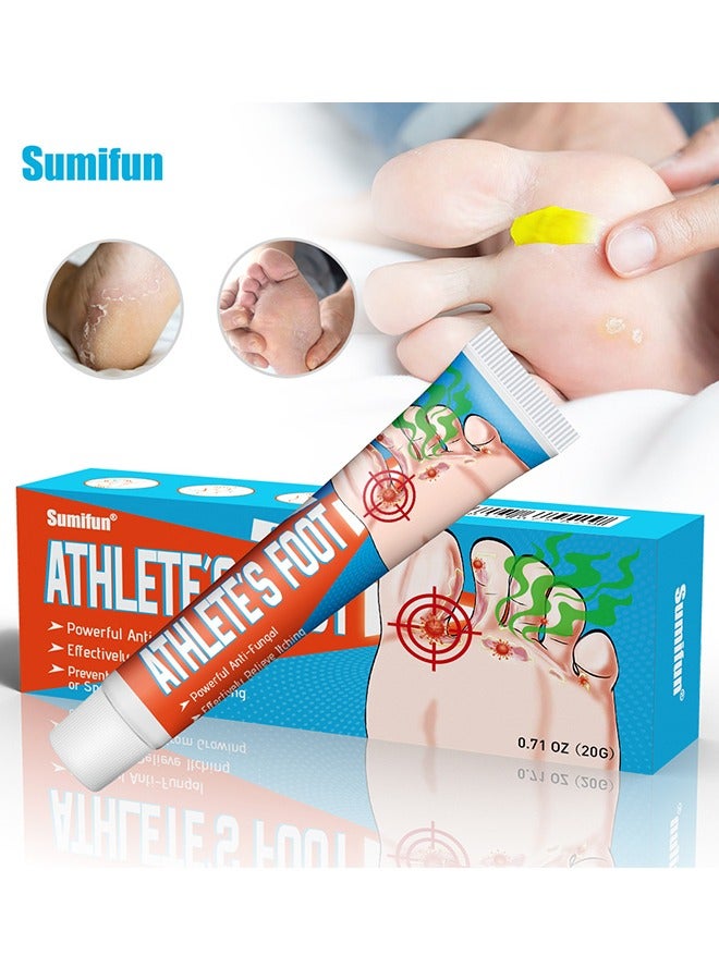 سوميفون 20 جرام كريم قدم الرياضيين ، كريم القدم برائحة القدم الرياضية ، كريم مضاد للفطريات ، كريم مضاد للبكتيريا لقدم الرياضيين ، علاج التعقيم ، إصلاح العناية بالقدم المضادة للعدوى - Image 1