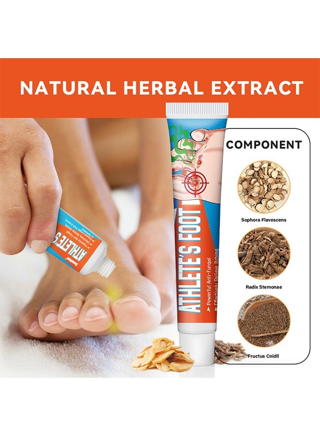 سوميفون 20 جرام كريم قدم الرياضيين ، كريم القدم برائحة القدم الرياضية ، كريم مضاد للفطريات ، كريم مضاد للبكتيريا لقدم الرياضيين ، علاج التعقيم ، إصلاح العناية بالقدم المضادة للعدوى - Image 2