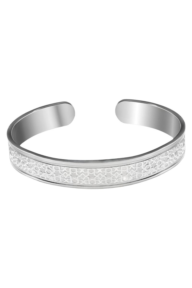 BTC 50g Silver Bangle - Arabesque - Image 1