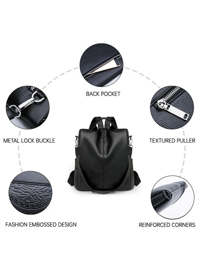 SHABILI Men's PU Leather Clutch Bag, Gents Bag Wallet Handbag Wrist Bag Card Holder Passport Bag, Secure Zipper Organizer with Card Slots and Detachable Strap for Business Travel Office Commuting(Black) - Image 3