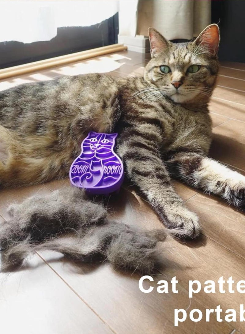 GGOOT Cat Grooming Brush,Cats Massage Brushes Soft Pet Groom Rubber Hair Zoom Bath Comb Haired Washable Beauty Brish Long Massager Pad Short Toy Dogs,for Indoor Groomer Washing Dog Products Shedding Tool  - Image 4