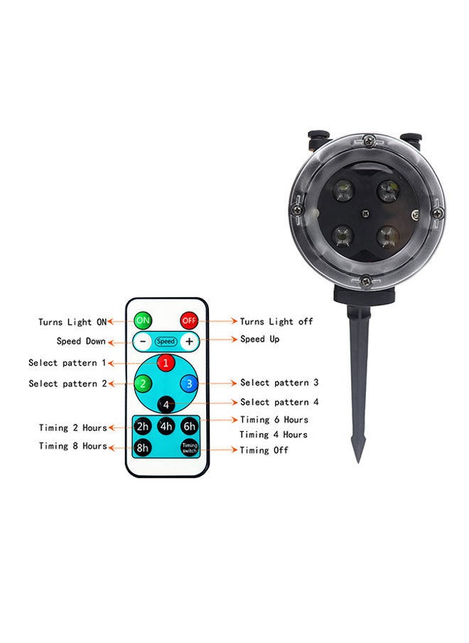 NIBEMINENT Animated Projector Lamp With Remote Control Black 0.65kg  - Image 4