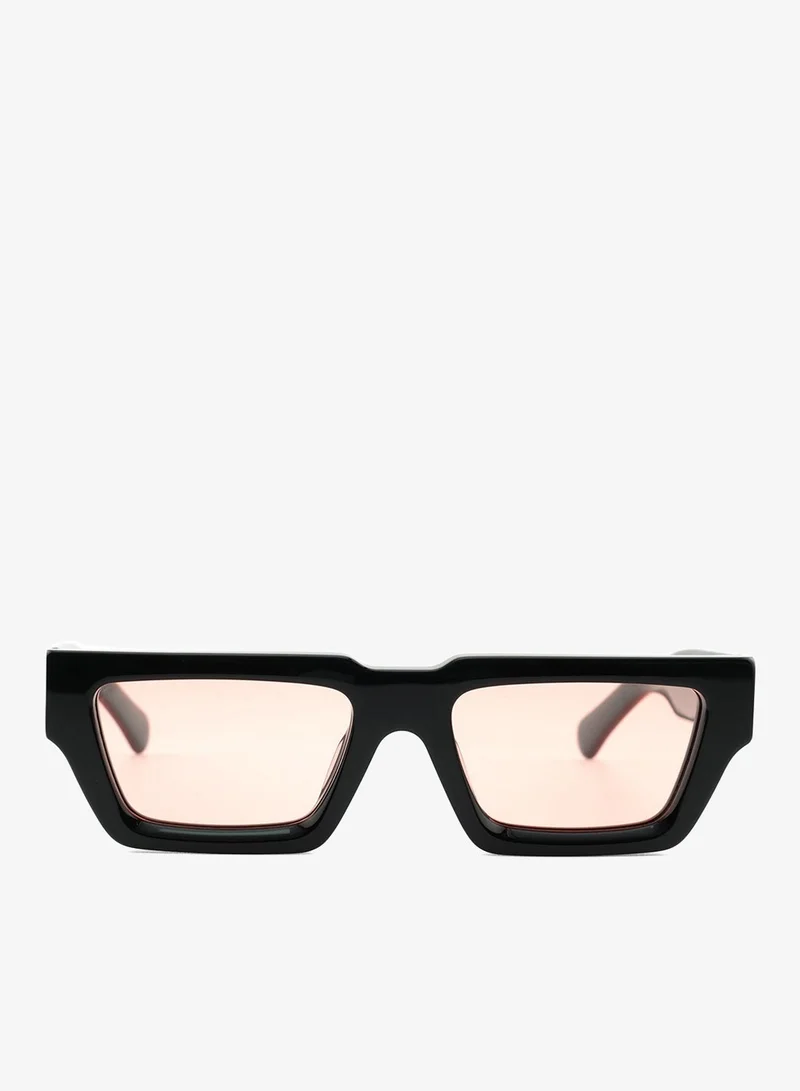 Premium square black sunglasses for men & women UV-400 Polarized Acetate frame by Finch County