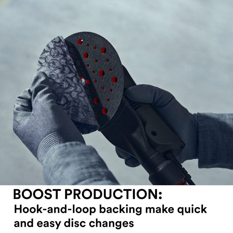 3M Xtract Net Disc 710W, 150+, 5 in, Die 500X, Pack of 50 Hook and Loop Sanding Discs, Virtually Dust-Free, Premium Option for Metal, Wood, Composites, Stock Removal, and Fine Finishing - Image 4