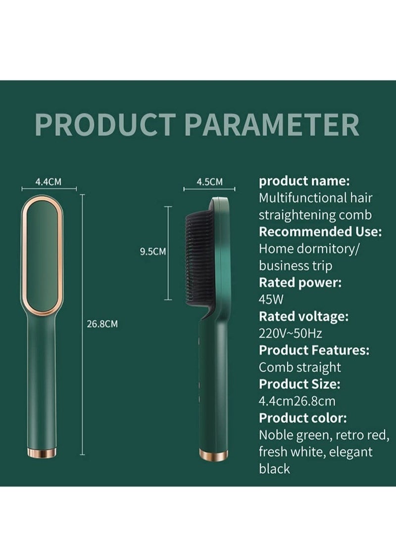 ELTRAZONE Professional Electric Hair Straightener Brush Heated Comb Straightening Combs Men Beard Hair Straight and Curly Styling Tools - Image 3