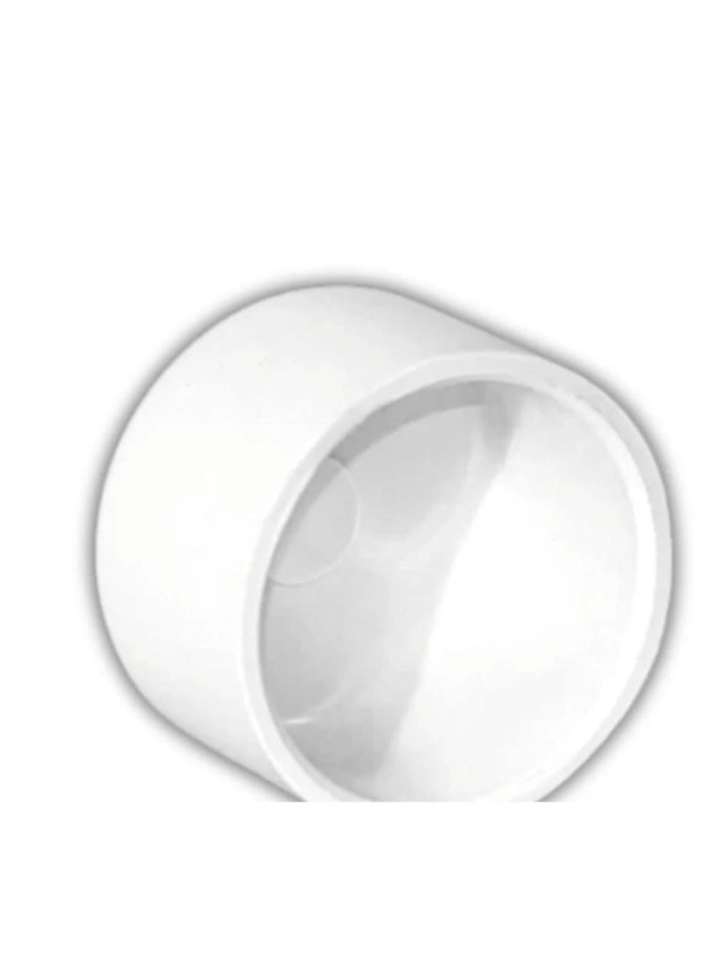 سدة كاب PVC ابيض مقاس 3 بوصة لمواسير الصرف - Image 2