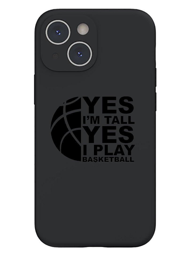 Theodor Protective Slim Fit Case Liquid Silicone Cover with Full Body Protection Anti-Scratch Shockproof Case For iPhone 13 Black  - Betty Boop - Image 1