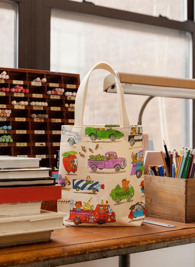Out of Print Cars and Trucks and Things That Go Mini Tote Bag with Inner Pocket - Richard Scarry Small Tote Bag for Book Lovers and Kids - Image 5