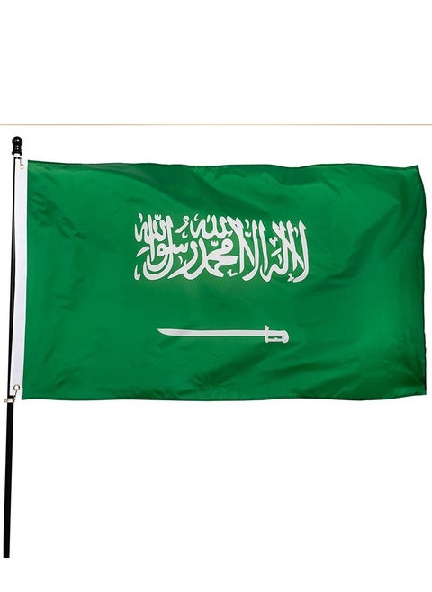 The Flag of the Kingdom of Saudi Arabia is large(150*90CM)